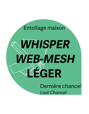 Générique Cut-Away whisper web mesh léger découpable 7à7.5 x 7à7.5po 1.8oz (25 feuilles) entoilage maison