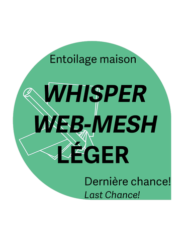 Générique Cut-away whisper web mesh light 7à7,5 x 7à7,5po 1,8oz (25 sheets) house brand stabilizer