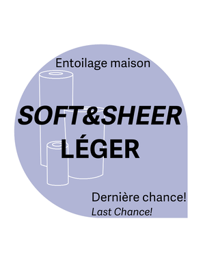 Générique Soft & Sheer léger blanc perforé carrés 7 1/2 x 7 1/2 po sur 5 vrg  entoilage maison