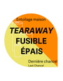 Générique Tear away white heavy fuse 8po x 5 yrd house brand