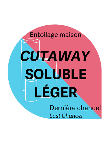 Générique Cut away soluble 8po x 11 yrd house brand stabilizer