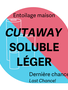 Générique Cut Away soluble mince 8po x 11 vrg entoilage maison
