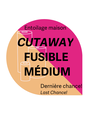 Générique Cut Away blanc médium fusible 8po x 5 vrg  entoilage maison
