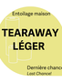 Générique Tear Away blanc léger rigide 6po x ~18vrg entoilage maison