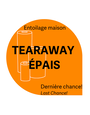 Générique Tear Away blanc très épais 4po x 5 vrg  entoilage maison