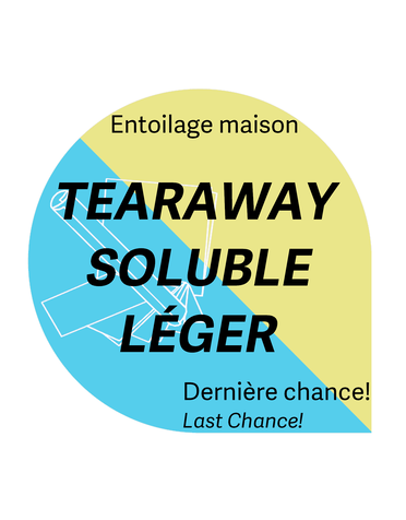 Générique Tear-away light soluble 7,5 8x7,5 8po 1,3oz (25 sheets) house brand stabilizer