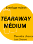 Générique Tear-away médium rigide blanc déchirable 4po x ~25vrg entoilage maison