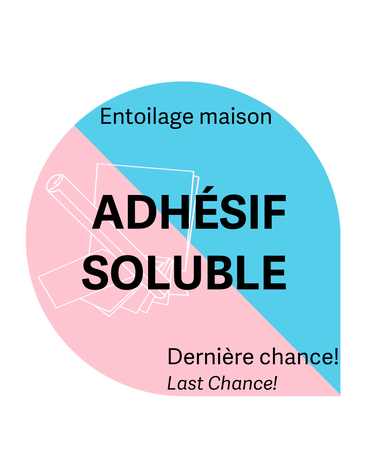 Générique Cut-away adhésif soluble léger blanc 8 x 7 1/2 (30 feuilles) entoilage maison