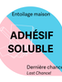 Générique Cut-away adhésif soluble léger blanc 8 x 7 1/2 (30 feuilles) entoilage maison