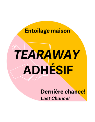 Générique Tear-away folded adhesive white 15 x 15po (12 sheets) house brand stabilizer