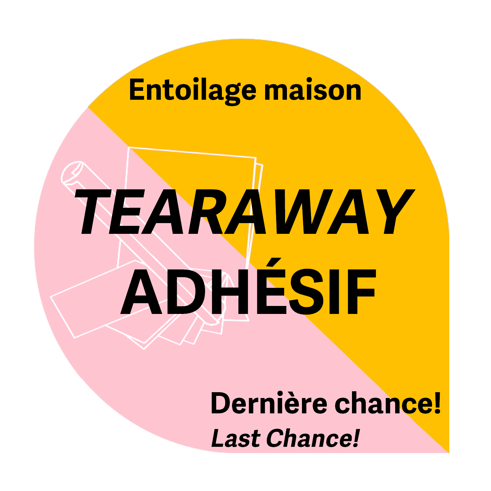 Générique Tear-away folded adhesive white 15 x 15po (12 sheets) house brand stabilizer