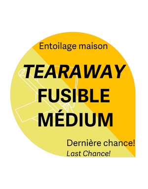 Générique Tear away white medium fuse 7,5 x 7,5po (20 sheets) house brand stabilizer
