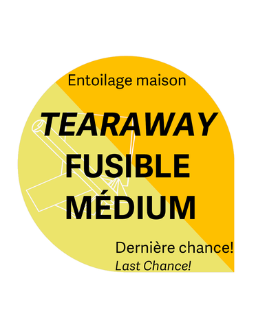 Générique Tear away white medium fuse 7,5 x 7,5po (20 sheets) house brand stabilizer