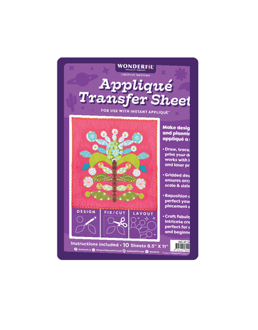 WonderFil Appliqué transfer sheet 8.5 x 11po (10 feuilles)