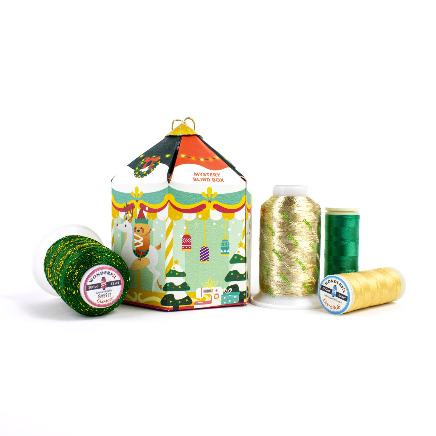 WonderFil Mystery Blind Box Holiday Pack (4 bobines)