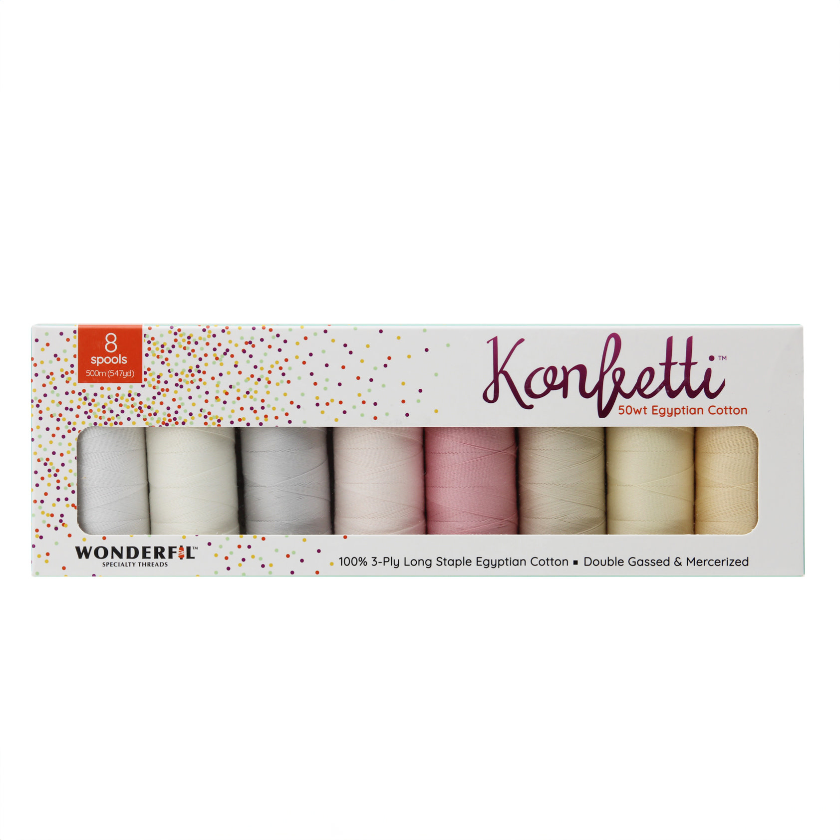 WonderFil Konfetti Ensemble fils Konfetti 06 500m (8 Bobines)