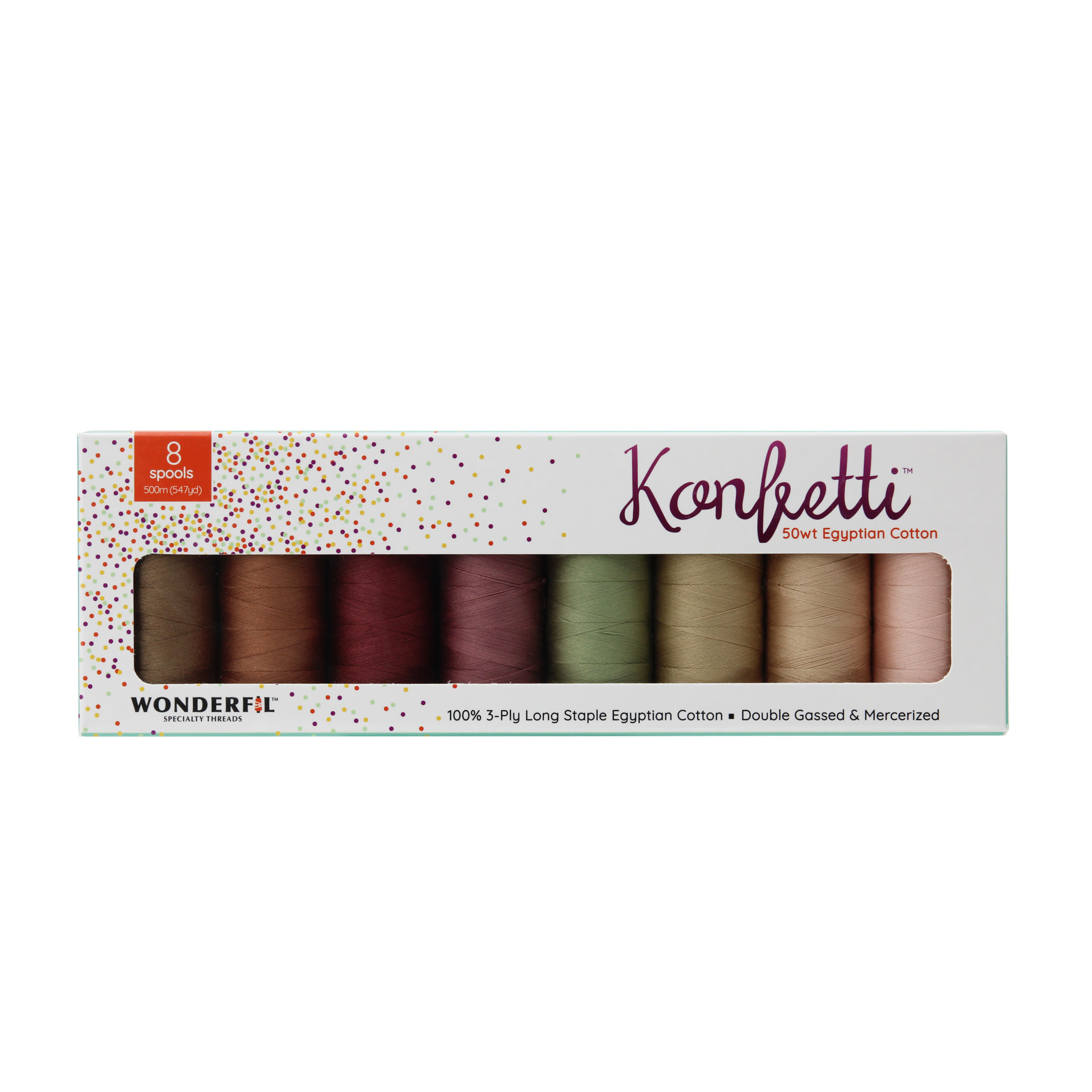 WonderFil Konfetti Konfetti thread pack 10 500m (8 spools)