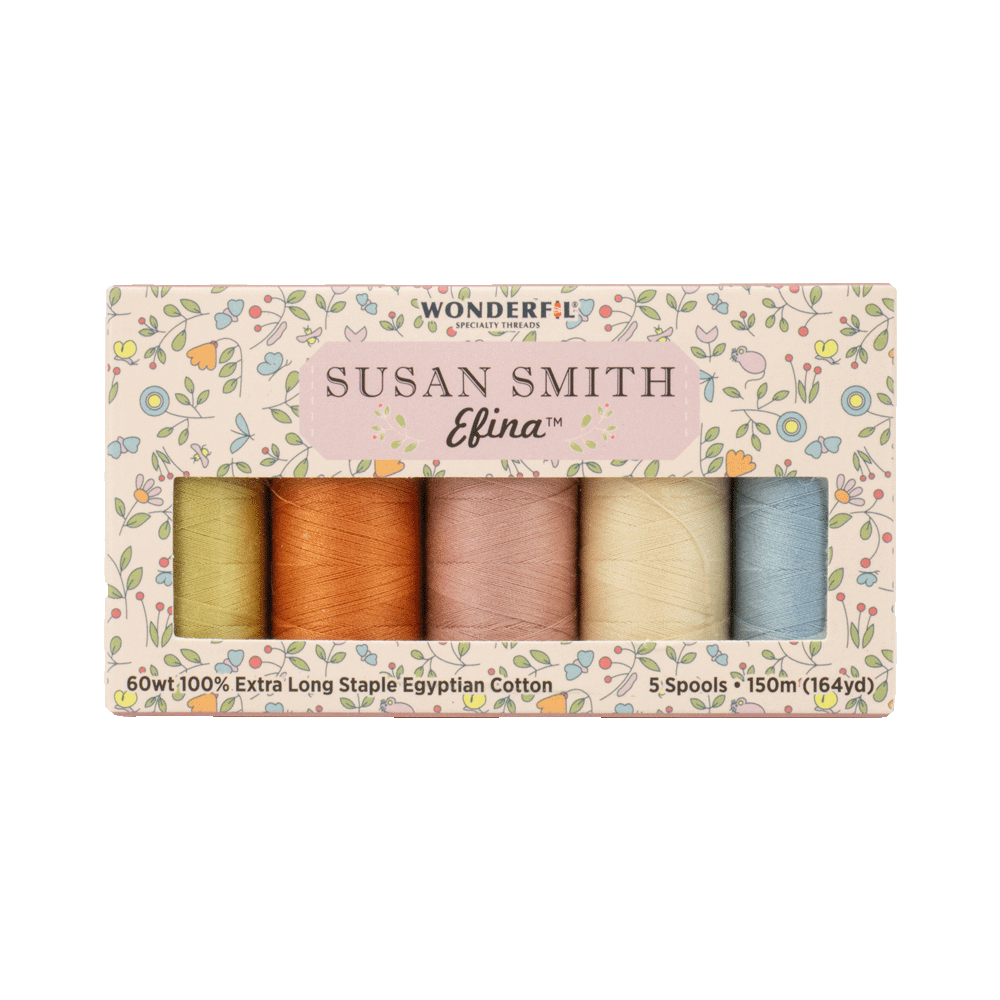 WonderFil Efina Ensemble fils Efina assortis Susan Smith 03 150m (5 Bobines)