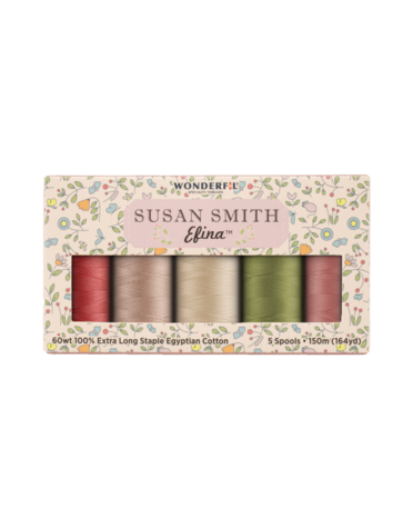 WonderFil Efina Ensemble fils Efina assortis Susan Smith 04 150m (5 Bobines)