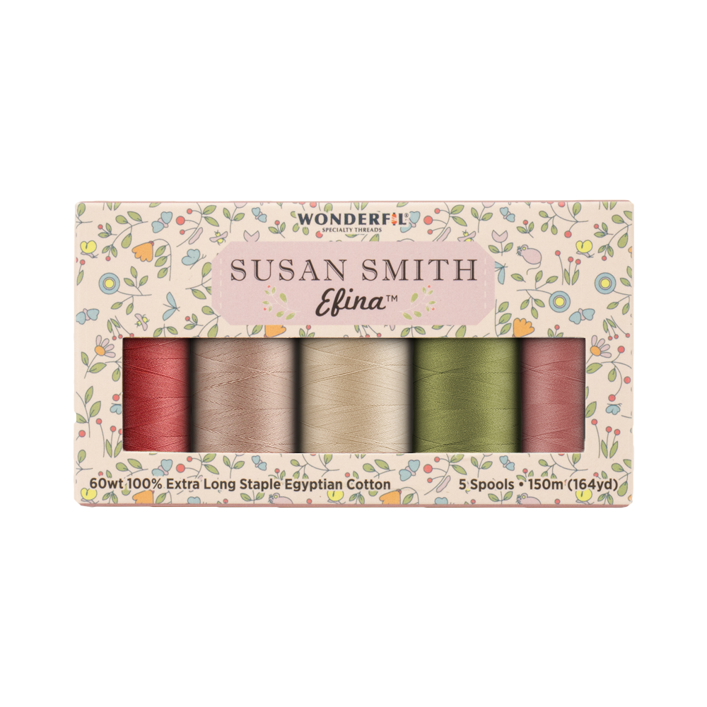 WonderFil Efina Ensemble fils Efina assortis Susan Smith 04 150m (5 Bobines)