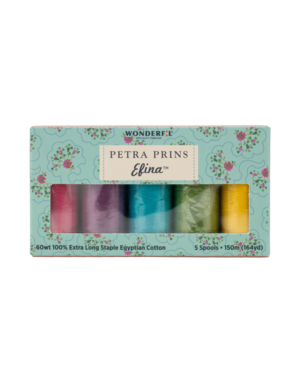 WonderFil Efina Ensemble fils Efina assortis Petra Prins 07 150m (5 Bobines)