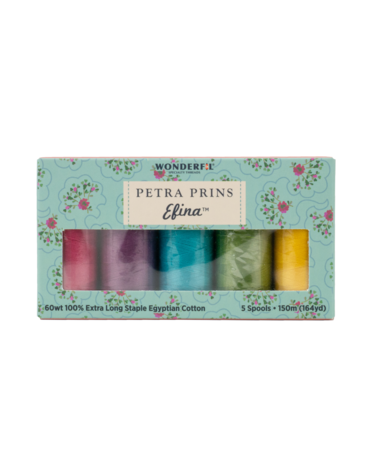 WonderFil Efina Efina petra prins thread pack 07 150m (5 spools)