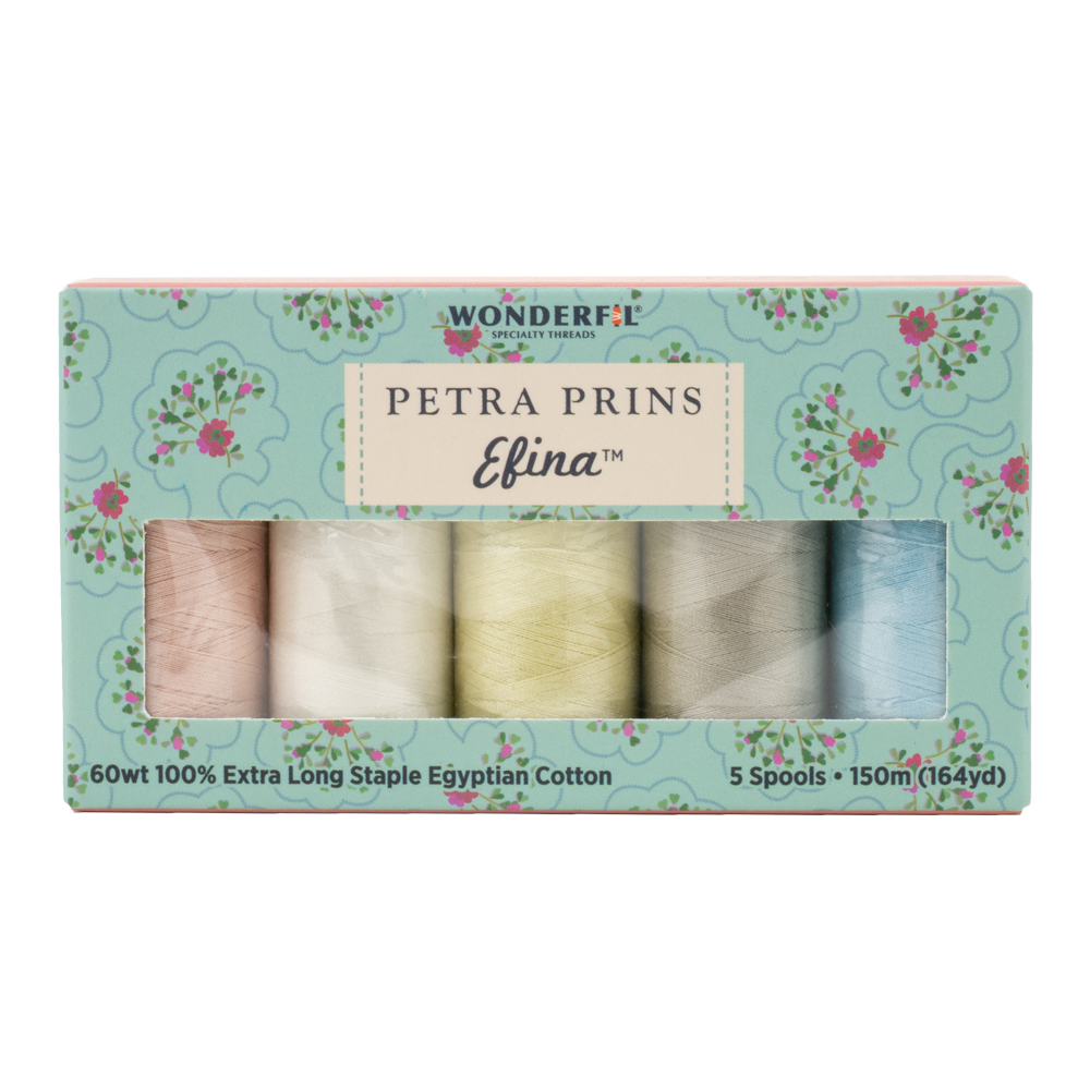 WonderFil Efina Ensemble fils Efina assortis Petra Prins 06 150m (5 Bobines)