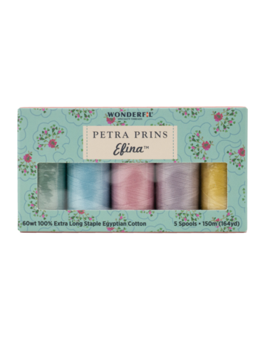 WonderFil Efina Efina petra prins thread pack 05 150m (5 spools)
