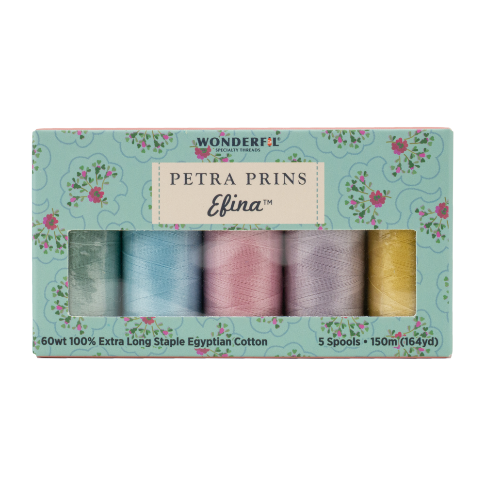 WonderFil Efina Ensemble fils Efina assortis Petra Prins 05 150m (5 Bobines)
