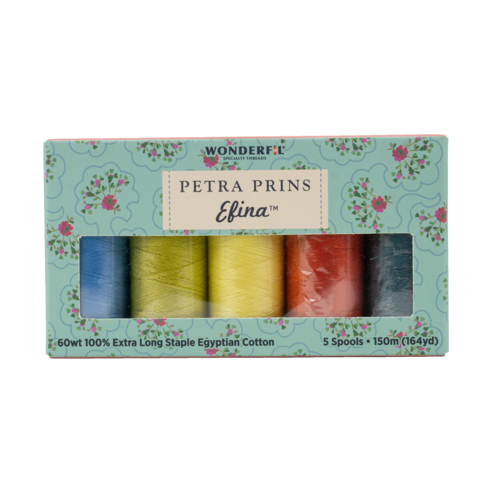 WonderFil Efina Ensemble fils Efina assortis Petra Prins 03 150m (5 Bobines)