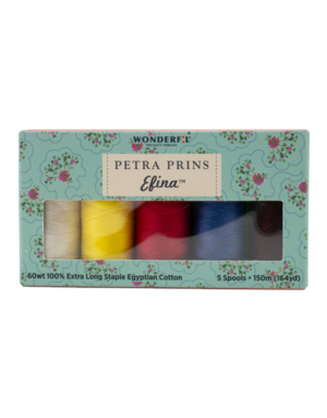 WonderFil Efina Ensemble fils Efina assortis Petra Prins 02 150m (5 Bobines)
