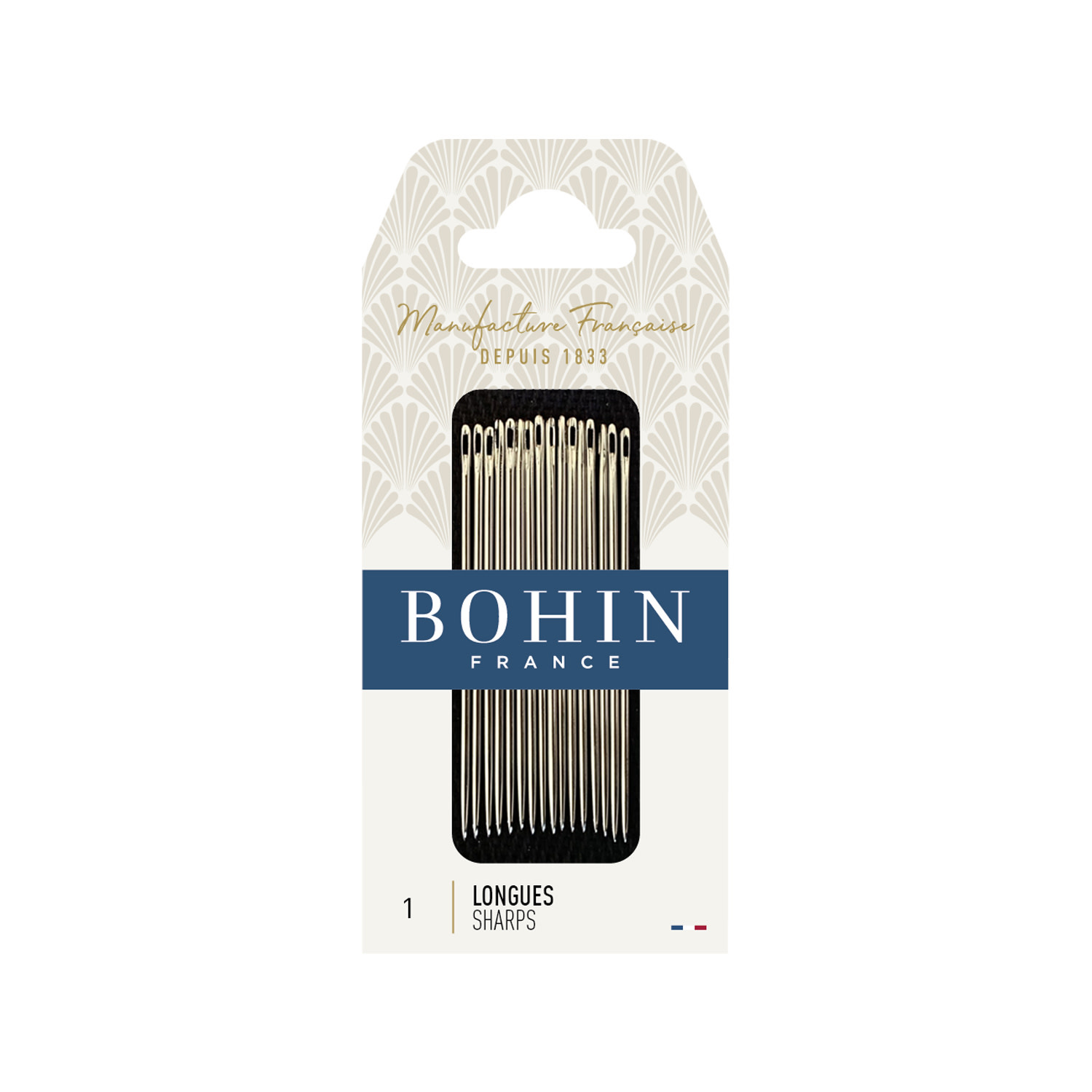 Bohin France Aiguilles Sharps N°1 (16 aiguilles)