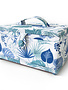 Vivace VIVACE Medium Sewing Basket - Blue Leaf - 25 cm x 19 cm x 15 cm (10" x 7 1/2" x 5 3/4")x 5 3/4")