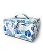 Vivace VIVACE Panier à couture moyen - Feuille bleue - 25 cm x 19 cm x 15 cm (10" x 7 1/2" x 5 3/4")