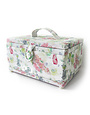 Vivace    VIVACE Medium Sewing Basket - Botanical - 25 cm x 19 cm x 15 cm (10" x 7 1/2" x 5 3/4")