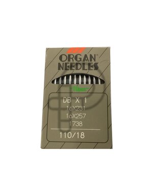 Organ Aiguille industrielle Organ DBX1 Pqt 10 Gr;18