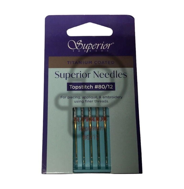 Superior Aiguilles Superior Titanium Topstich 80/12