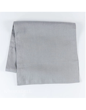 Kimberbell Chemin de table en lin gris froid