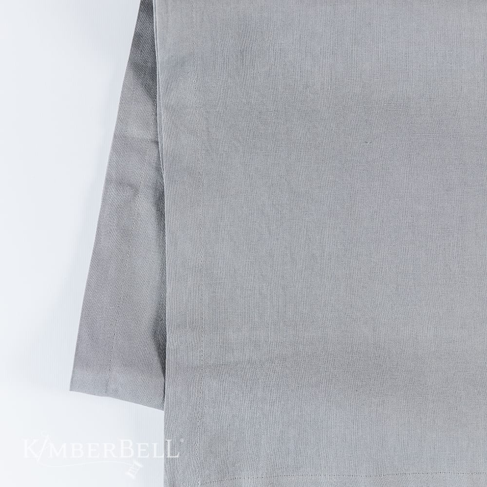 Kimberbell Chemin de table en lin gris froid