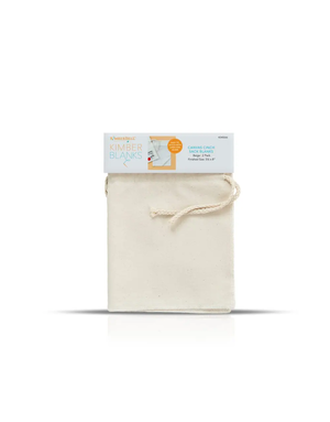 Kimberbell Canvas Cinch Sack Blank, Pack of 2, Beige