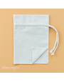 Kimberbell Sac à cordon en toile à personnaliser, lot de 2, beige