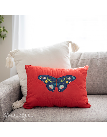 Kimberbell Housse de coussin matelassée à personnaliser, lin rouille