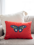 Kimberbell Housse de coussin matelassée à personnaliser, lin rouille