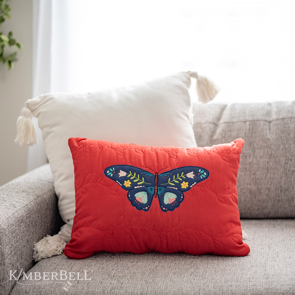 Kimberbell Housse de coussin matelassée à personnaliser, lin rouille