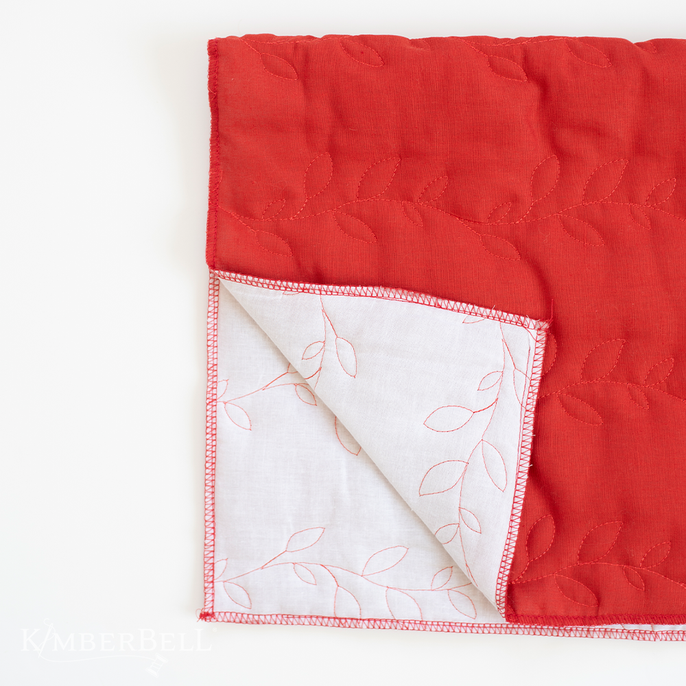 Kimberbell Housse de coussin matelassée à personnaliser, lin rouille