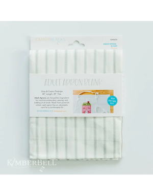 Kimberbell Tablier pour adulte, à rayures fines, col ajustable
