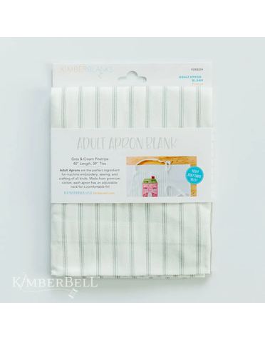 Kimberbell Adult apron, pinstripe, adjustable neck
