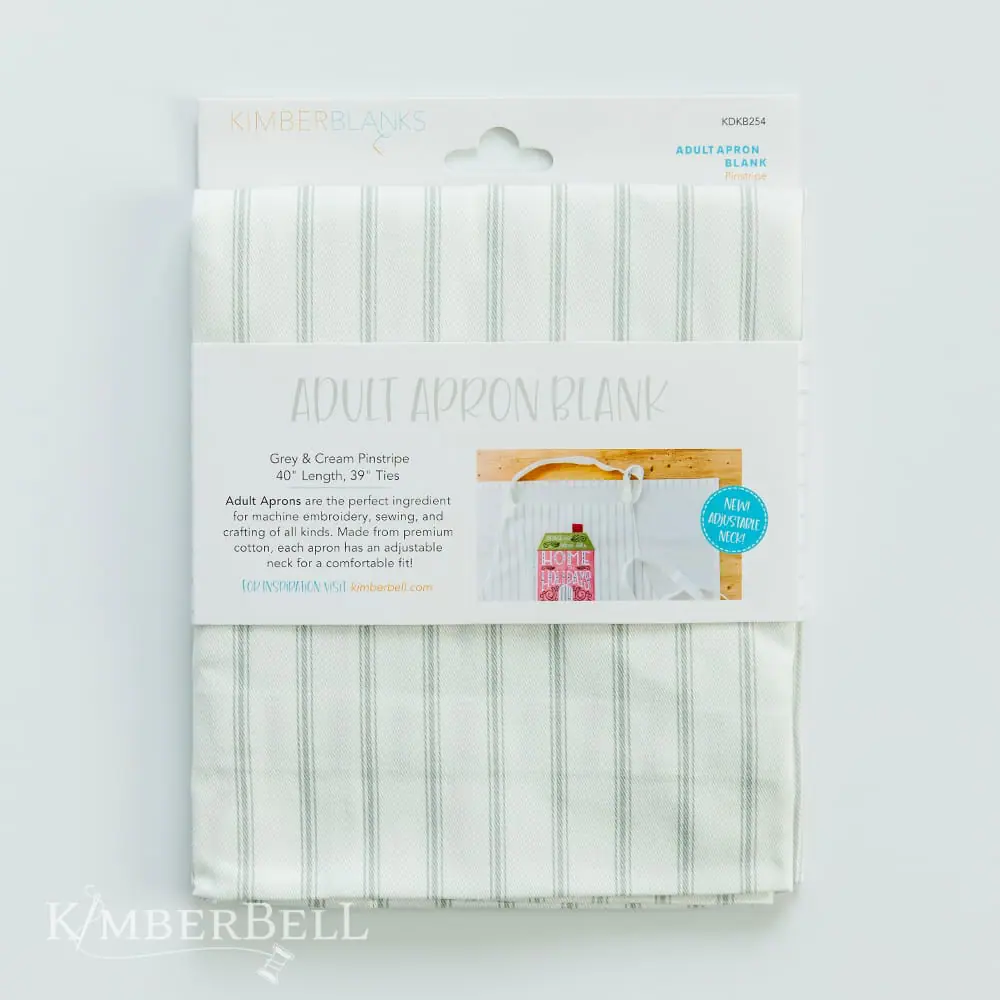 Kimberbell Tablier pour adulte, à rayures fines, col ajustable