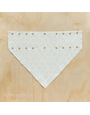 Kimberbell Pet kerchief blank, set of 2, gray & white