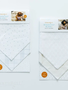 Kimberbell Pet kerchief blank, set of 2, tan & white